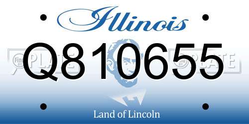 Q810655 Illinois License Plate