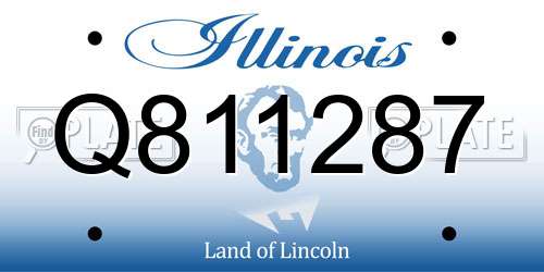 Q811287 Illinois License Plate