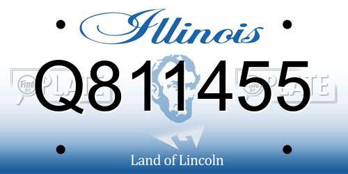 Q811455 Illinois License Plate