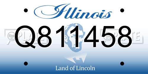 Q811458 Illinois License Plate