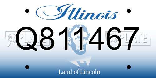 Q811467 Illinois License Plate