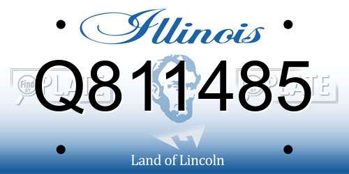 Q811485 Illinois License Plate