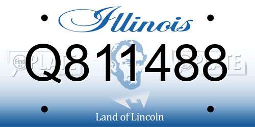 Q811488 Illinois License Plate