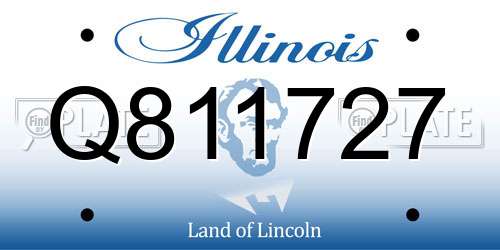 Q811727 Illinois License Plate