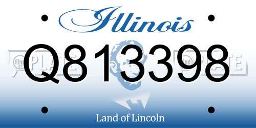 Q813398 Illinois License Plate