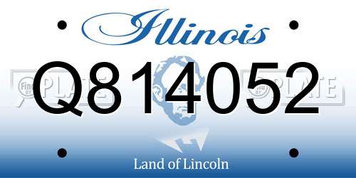 Q814052 Illinois License Plate