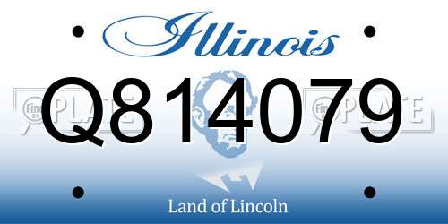 Q814079 Illinois License Plate