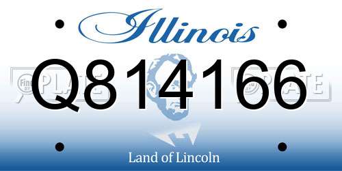 Q814166 Illinois License Plate