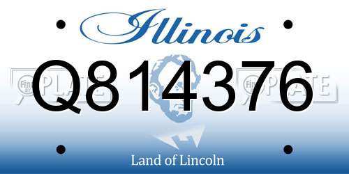 Q814376 Illinois License Plate