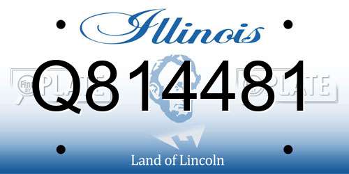 Q814481 Illinois License Plate