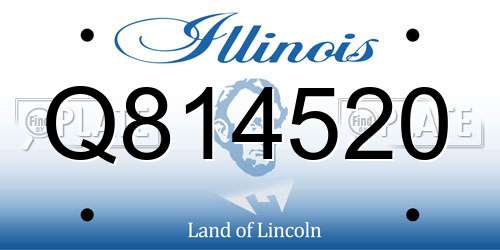 Q814520 Illinois License Plate