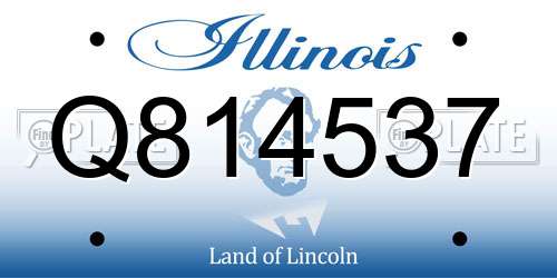 Q814537 Illinois License Plate