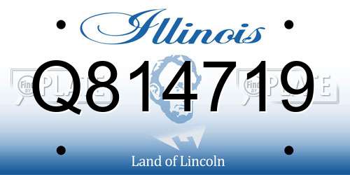 Q814719 Illinois License Plate