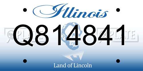 Q814841 Illinois License Plate