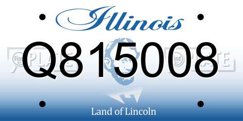 Q815008 Illinois License Plate