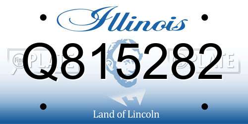 Q815282 Illinois License Plate