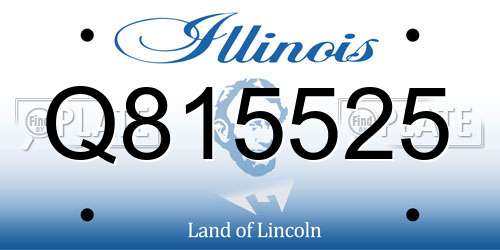 Q815525 Illinois License Plate
