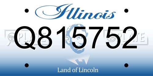 Q815752 Illinois License Plate