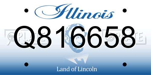 Q816658 Illinois License Plate