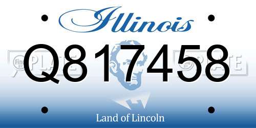 Q817458 Illinois License Plate