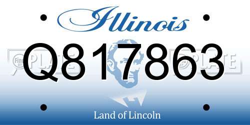 Q817863 Illinois License Plate