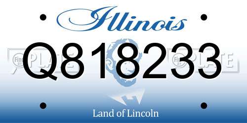 Q818233 Illinois License Plate