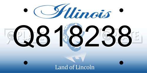 Q818238 Illinois License Plate