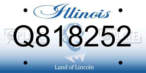 Q818252 Illinois License Plate