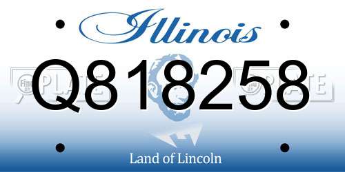 Q818258 Illinois License Plate