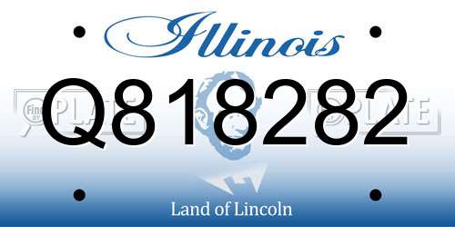 Q818282 Illinois License Plate