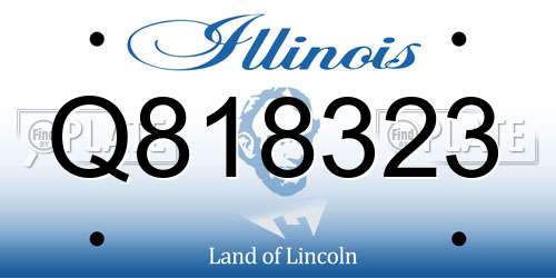 Q818323 Illinois License Plate