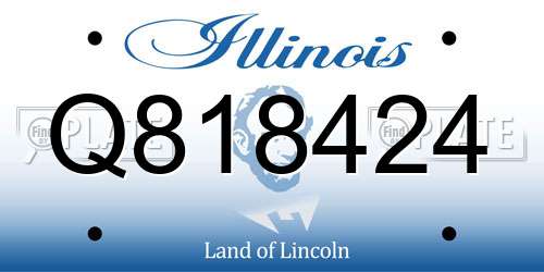 Q818424 Illinois License Plate