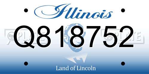 Q818752 Illinois License Plate