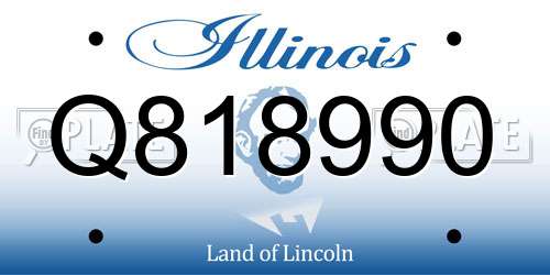 Q818990 Illinois License Plate