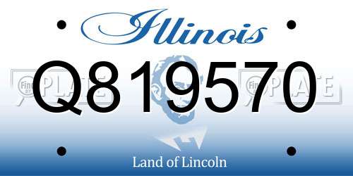 Q819570 Illinois License Plate