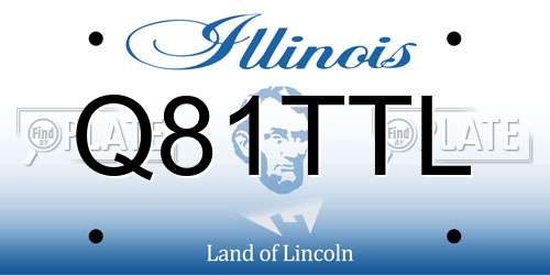 Q81TTL Illinois License Plate
