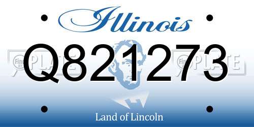 Q821273 Illinois License Plate