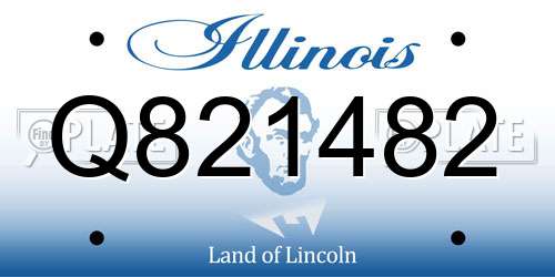 Q821482 Illinois License Plate