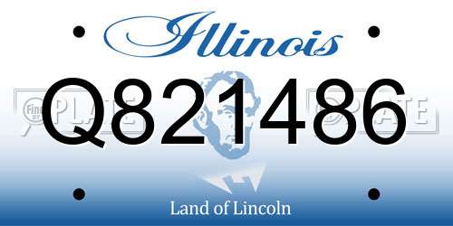 Q821486 Illinois License Plate