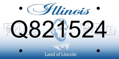 Q821524 Illinois License Plate