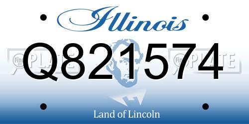 Q821574 Illinois License Plate