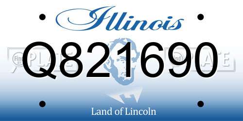 Q821690 Illinois License Plate