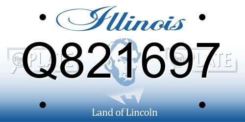 Q821697 Illinois License Plate