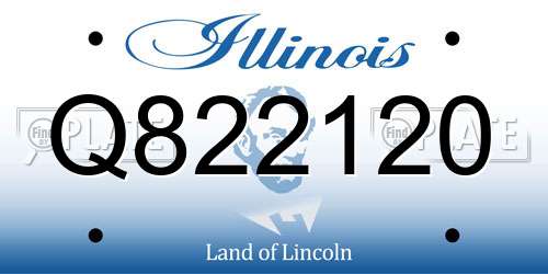 Q822120 Illinois License Plate