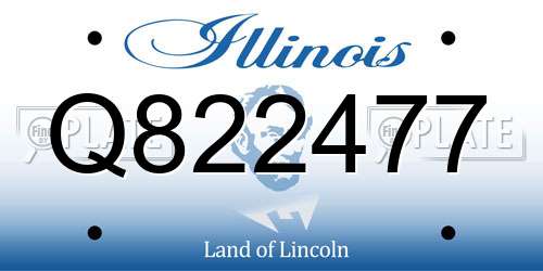Q822477 Illinois License Plate