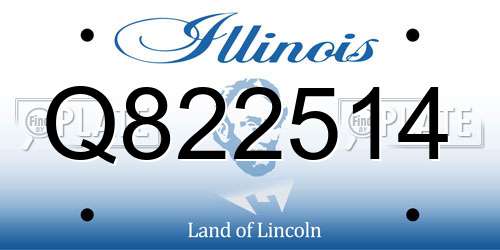 Q822514 Illinois License Plate