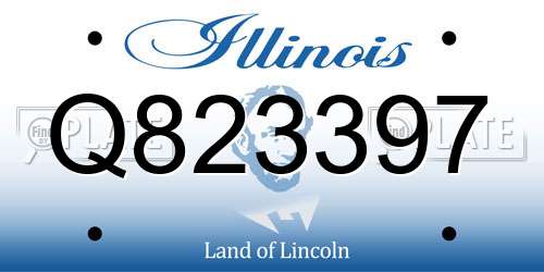 Q823397 Illinois License Plate