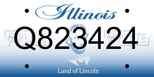 Q823424 Illinois License Plate