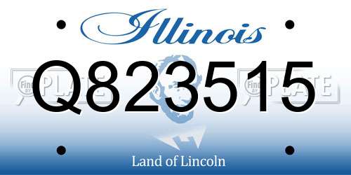 Q823515 Illinois License Plate