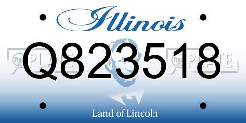 Q823518 Illinois License Plate